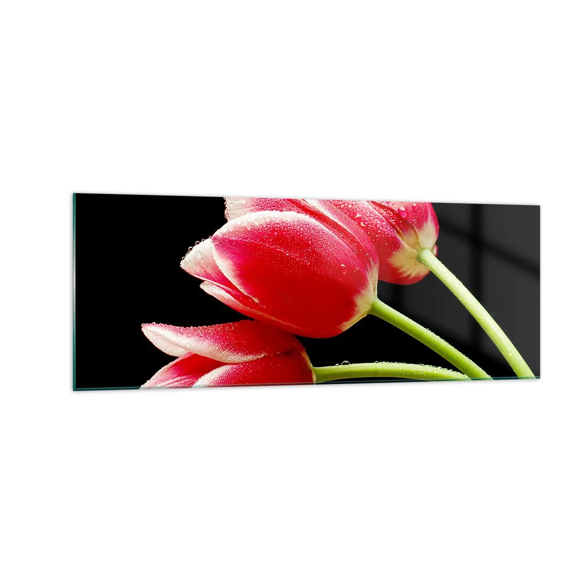 Schilderen op glas - Een belofte van pure liefde - 140x50 cm