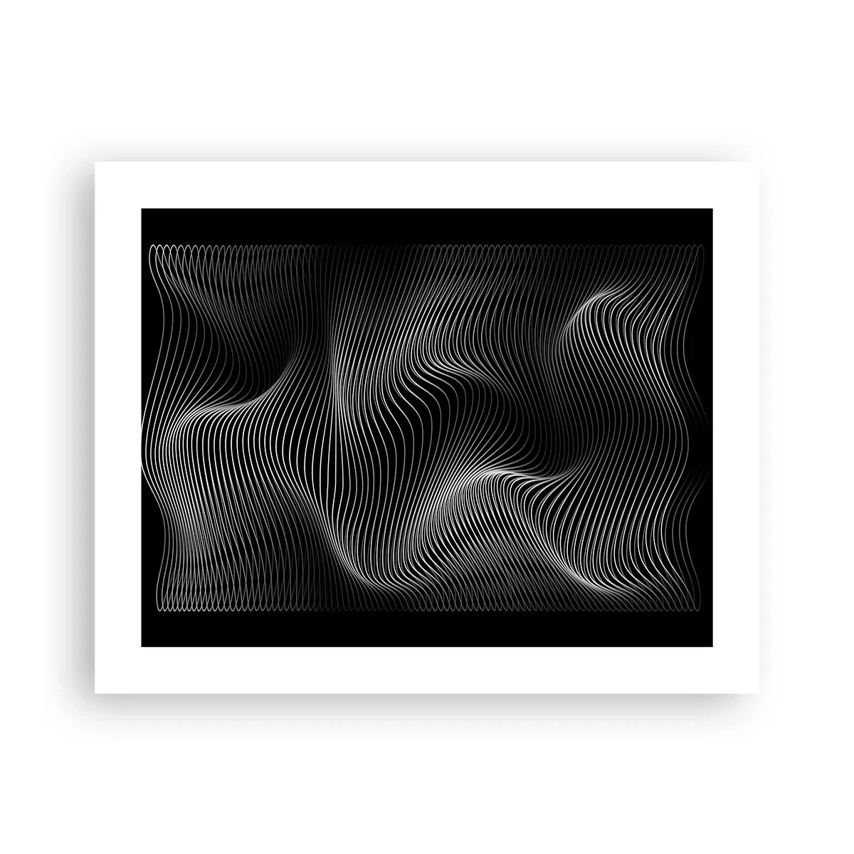 Poster - Dans van licht in de ruimte - 50x40 cm