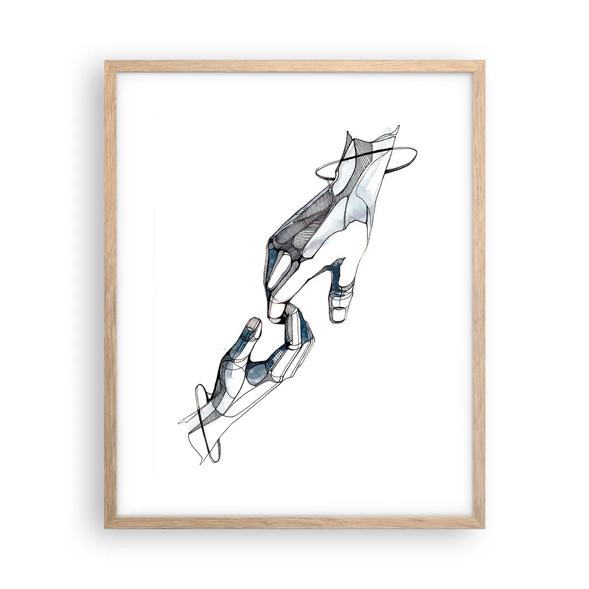 Een poster in een licht eiken lijst - Een goed gebaar - 40x50 cm