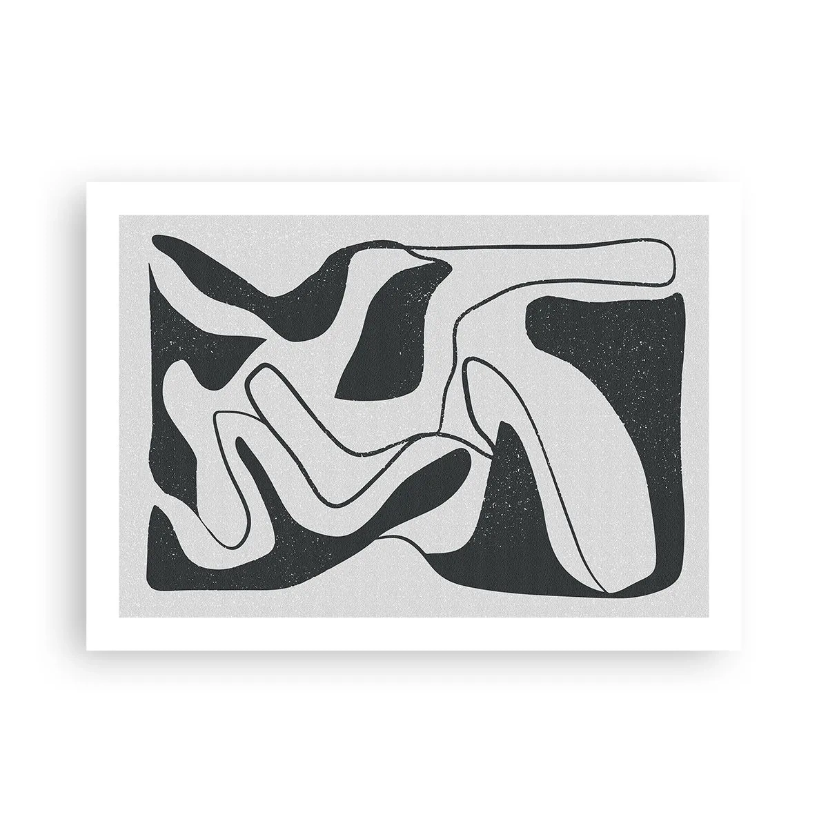 Poster - Abstract doolhofplezier - 70x50 cm