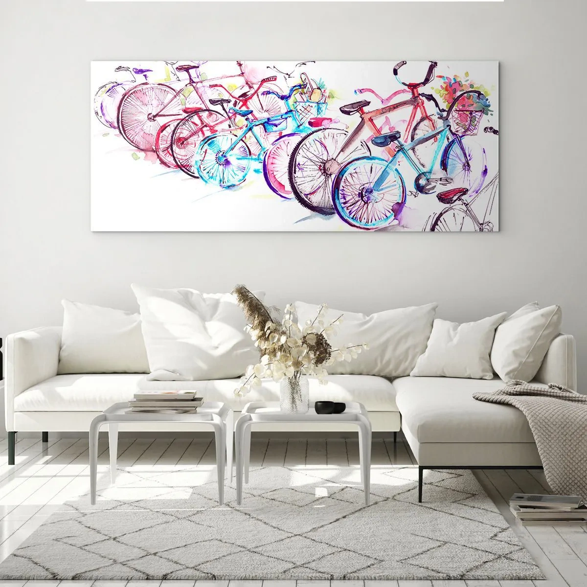 Schilderen op glas - Congres van de Antymoto-club - 100x40 cm