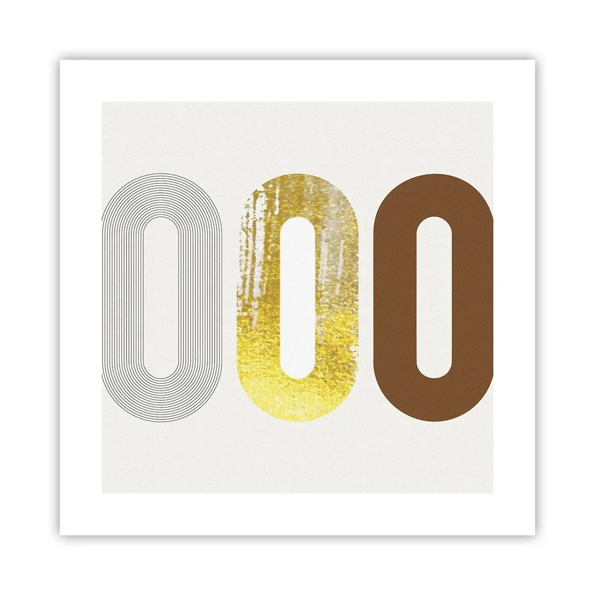 Poster - Oooo! - 40x40 cm