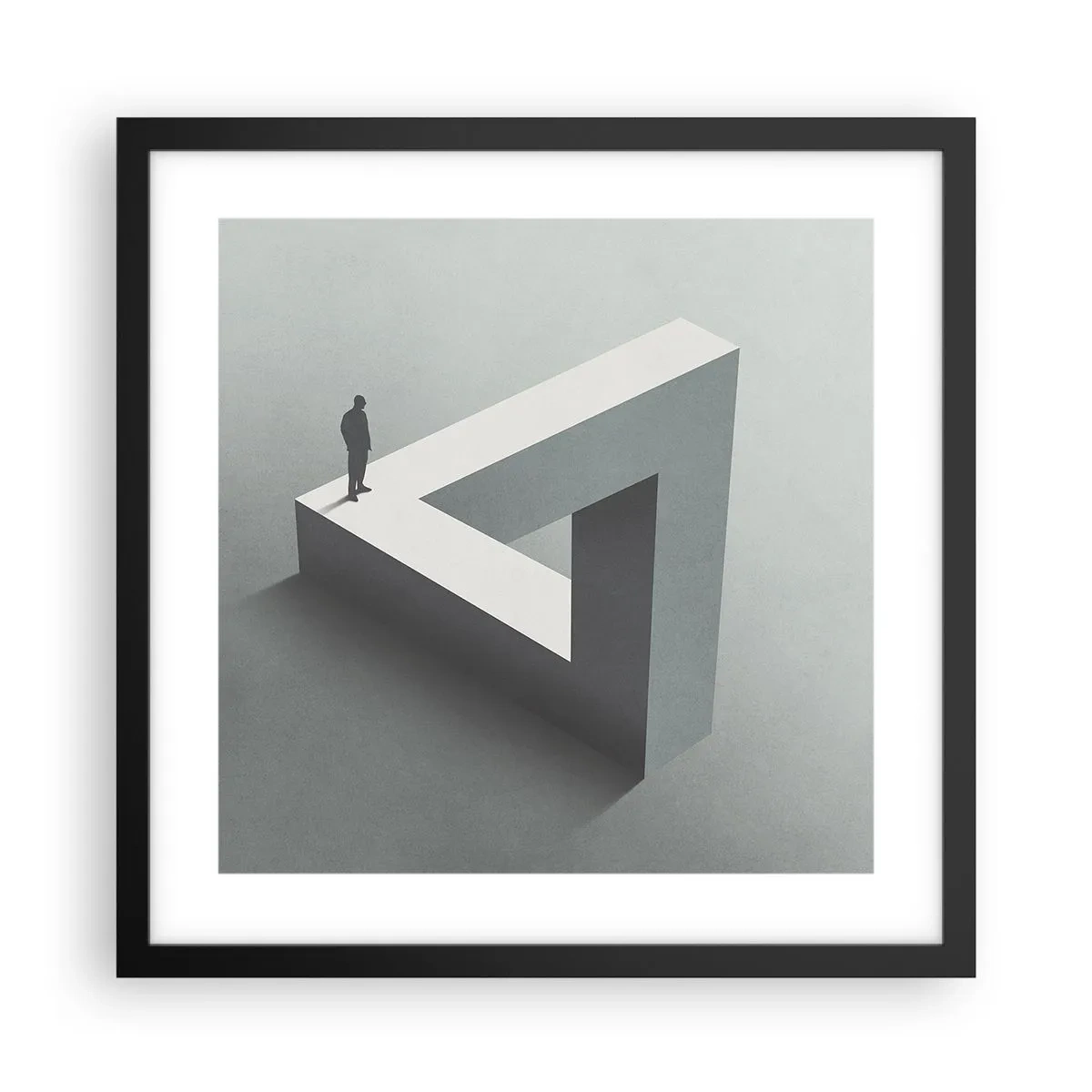 Poster in een zwarte lijst - Maar het is toch mogelijk - 40x40 cm