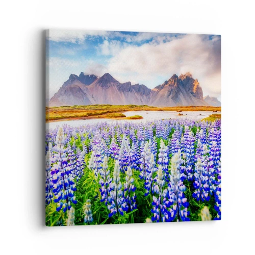 Schilderen op canvas - Kracht en soberheid naast zachtheid - 40x40 cm