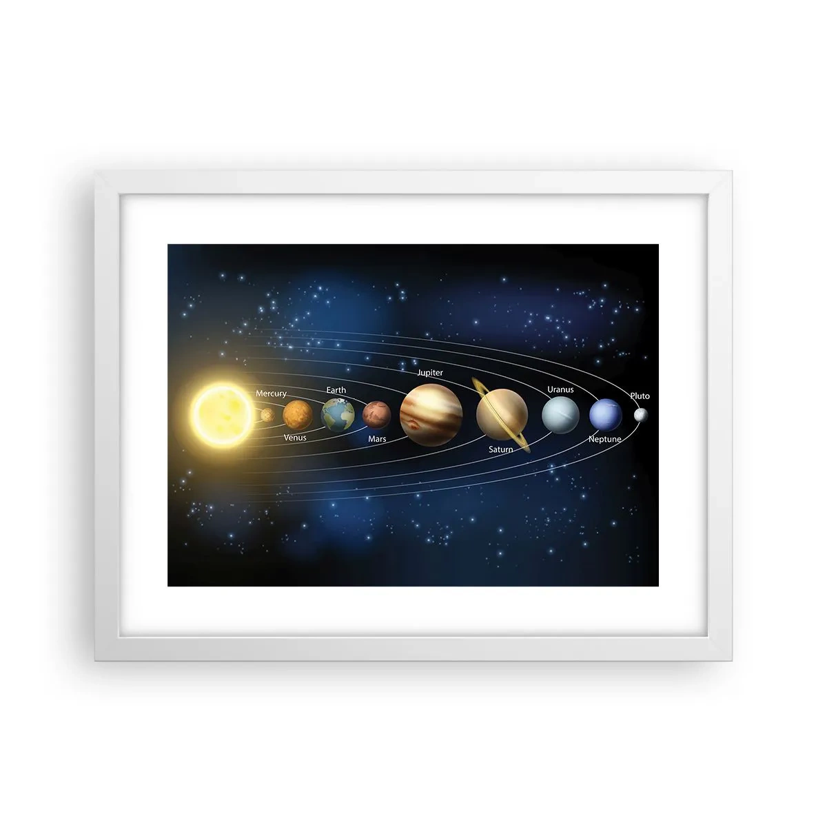 Poster in een witte lijst - Een van de tien - 40x30 cm