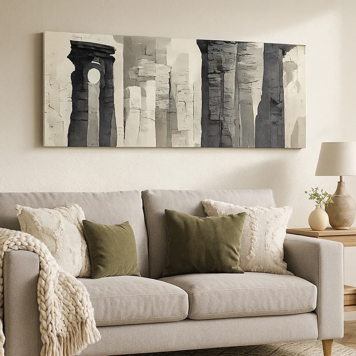 Schilderen op canvas - De majesteit van de oudheid - 30x30 cm