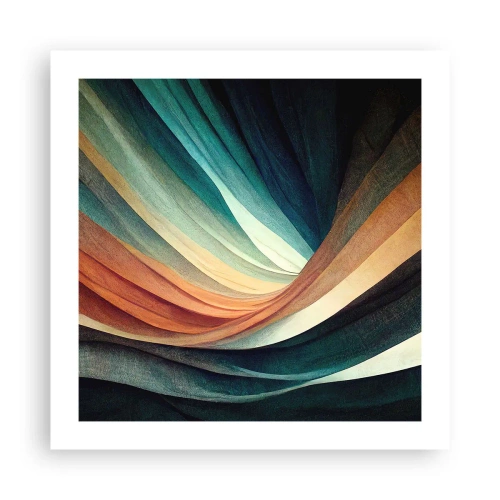 Poster - Geweven uit kleuren - 50x50 cm