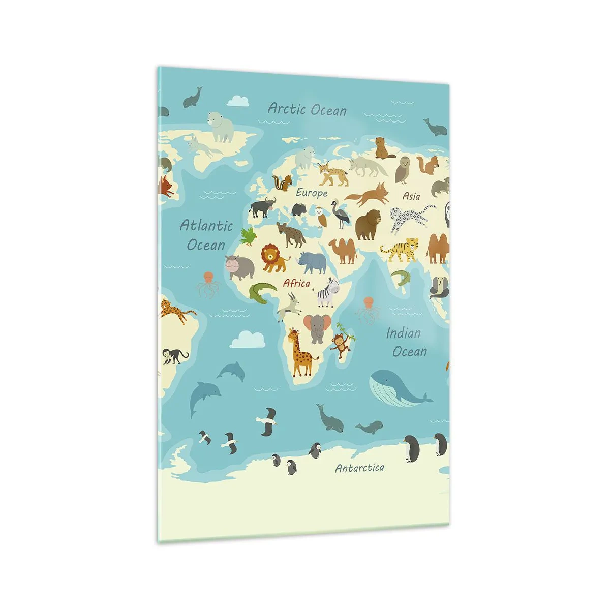 Schilderen op glas - Goede buren - 70x100 cm