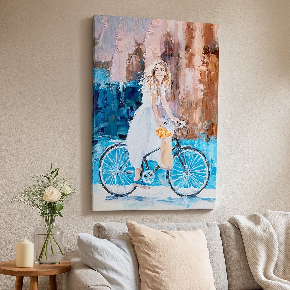 Schilderen op canvas - Vreugde in de ochtend - 50x70 cm