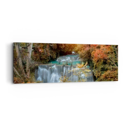 Schilderen op canvas - Verborgen schat van het bos - 90x30 cm