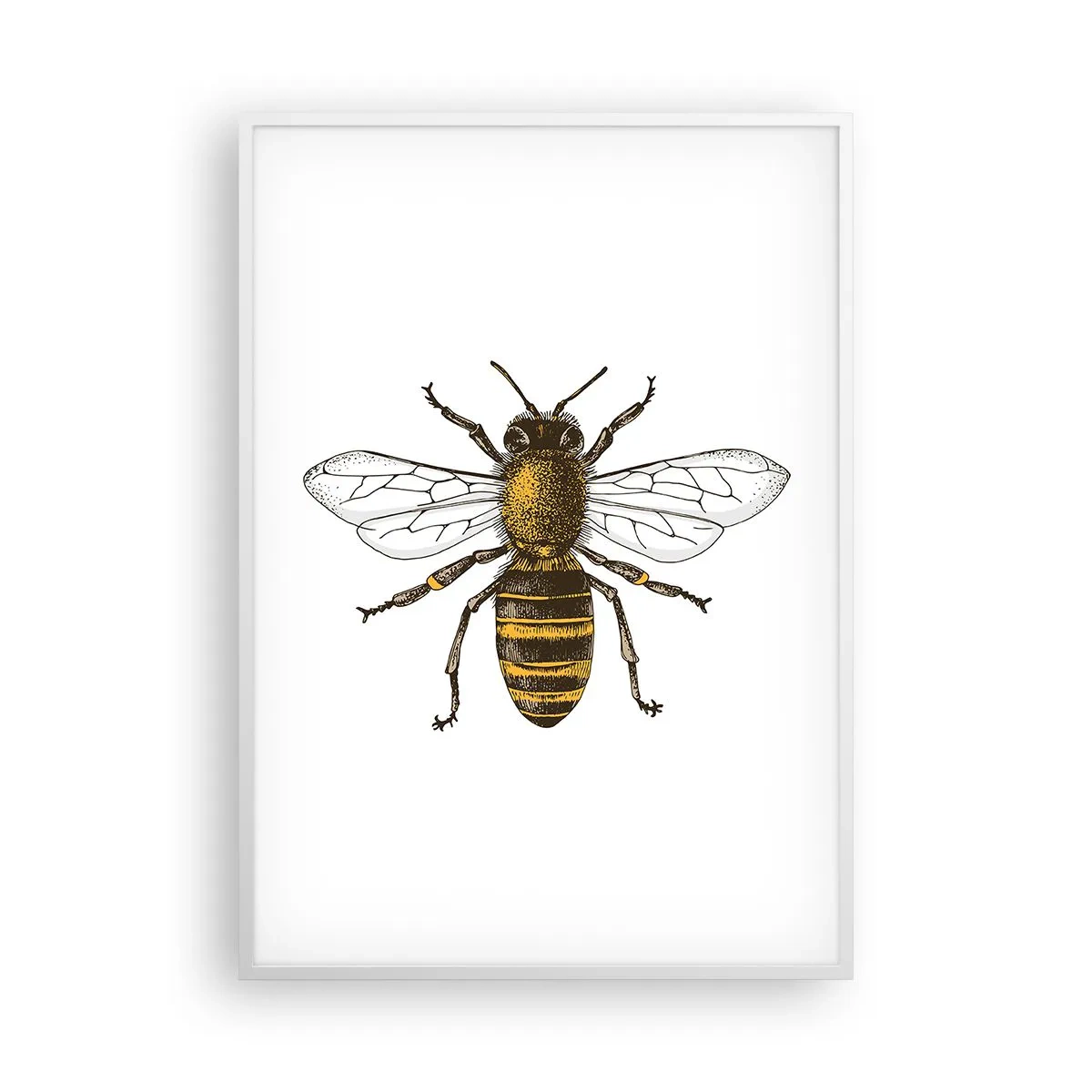 Poster in een witte lijst - Mooi en goed - 70x100 cm