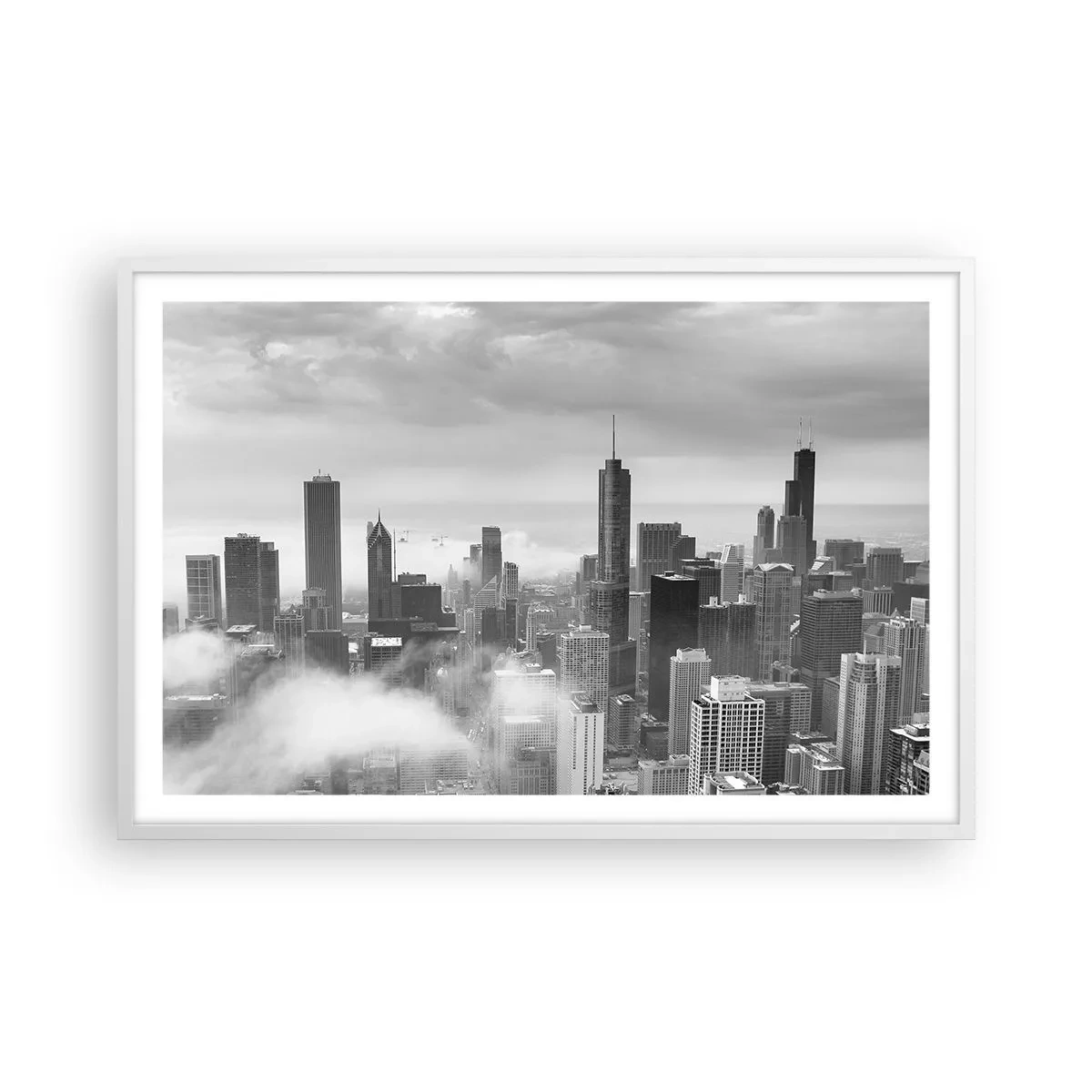 Poster in een witte lijst - Amerikaans landschap - 91x61 cm