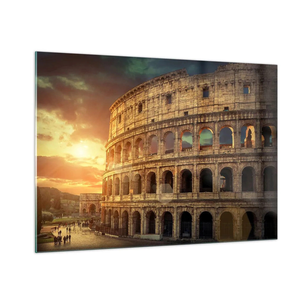 Schilderen op glas - Een kolossale indruk - 100x70 cm