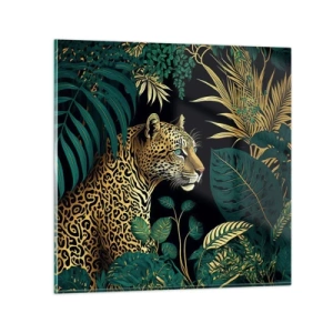 Schilderen op glas - Een gastheer in de jungle - 50x50 cm