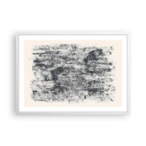 Poster in een witte lijst - Mistige compositie - 70x50 cm