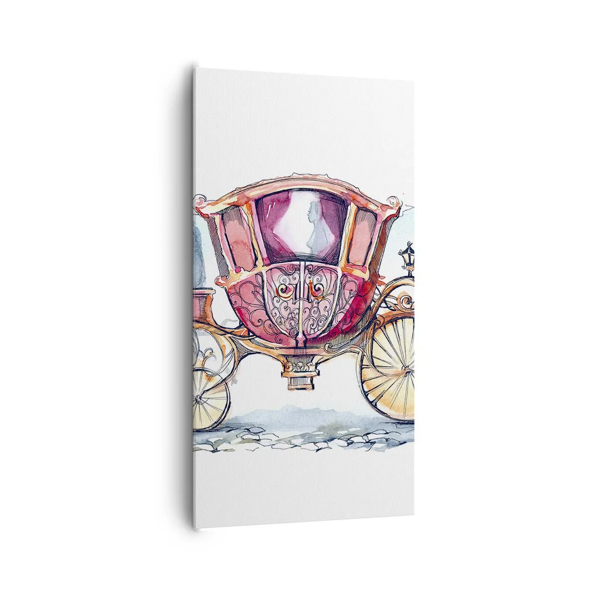 Schilderen op canvas - Naar de bruiloft of naar het bal? - 65x120 cm