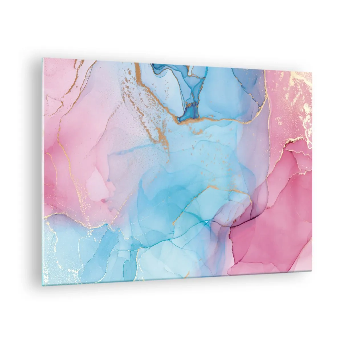 Schilderen op glas - Ontmoeting en interpenetratie - 70x50cm - Ontmoeting en interpenetratie - Moderne wanddecoratie voor woonkamer en slaapkamer ARTTOR
