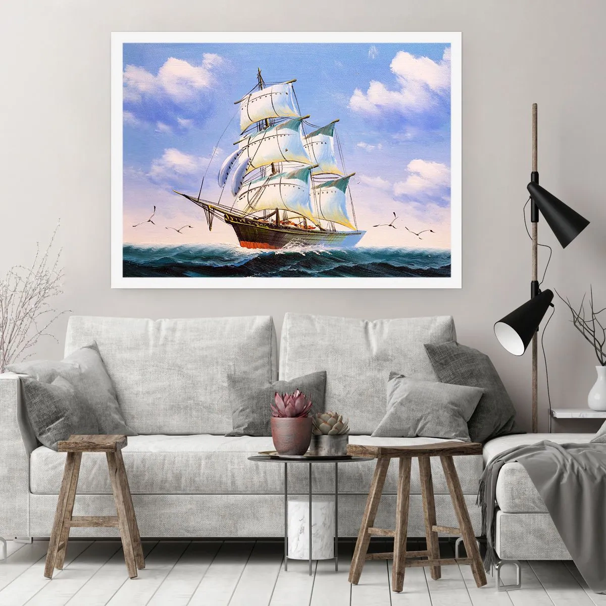 Poster - Trots met de wind - 100x70 cm
