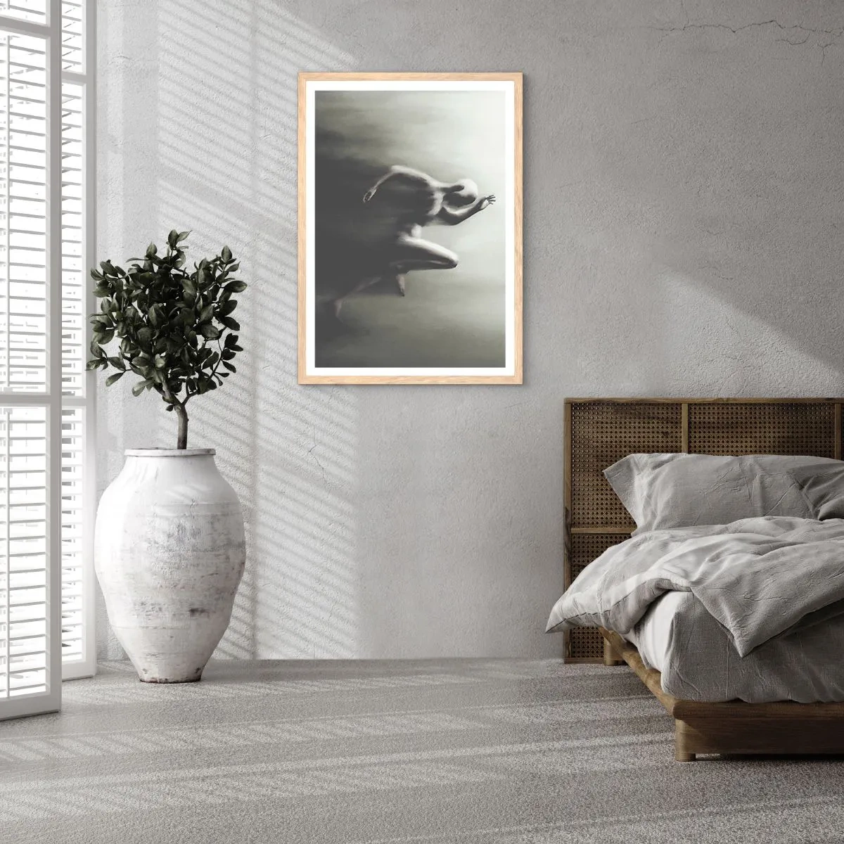 Een poster in een licht eiken lijst - Niet te stopen - 70x100 cm