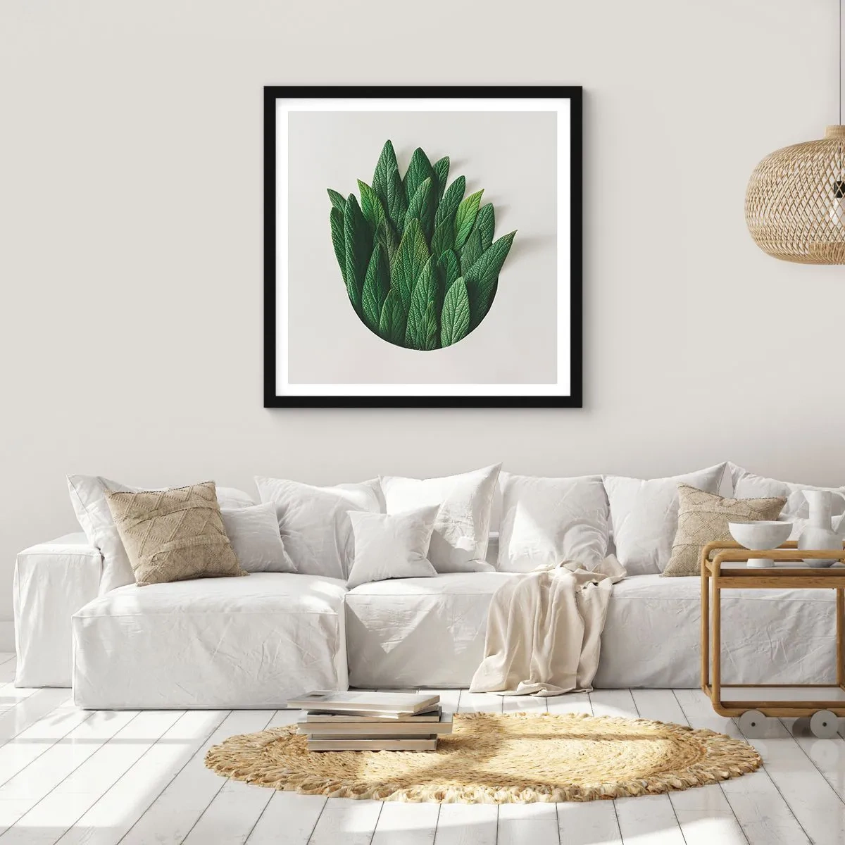 Poster in een zwarte lijst - Ongebreidelde nieuwsgierigheid - 60x60 cm