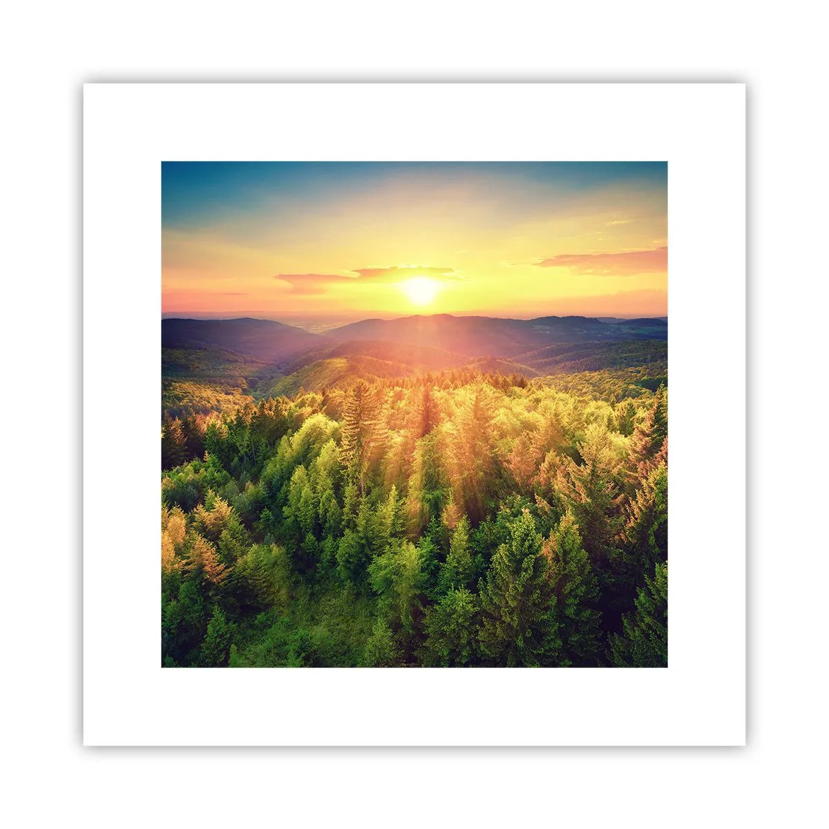 Poster - Hoekpunten en topjes - 30x30 cm