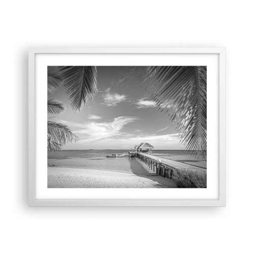 Poster in een witte lijst - Herinnering of droom? - 50x40 cm