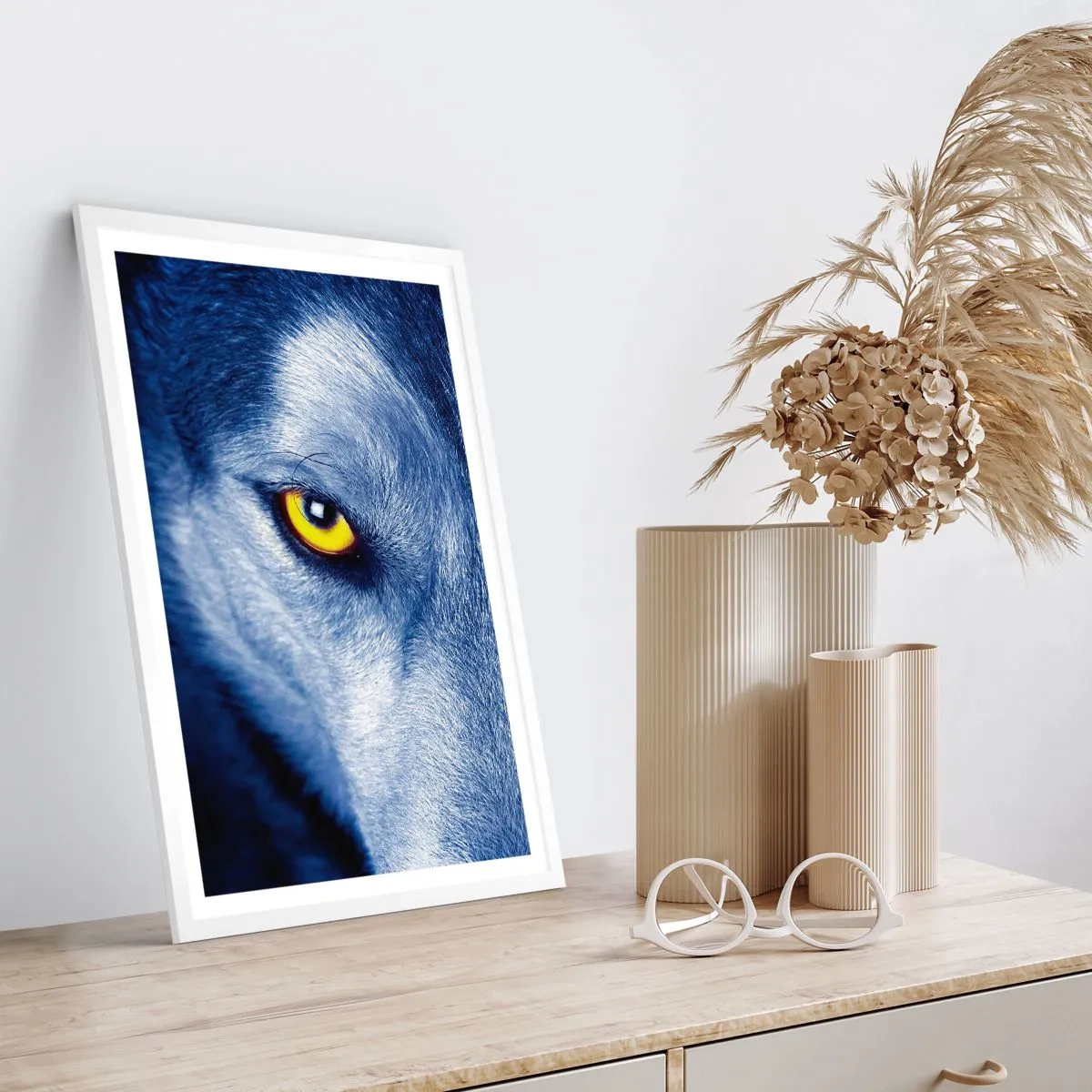 Poster in een witte lijst - Betoverende look - 40x50 cm