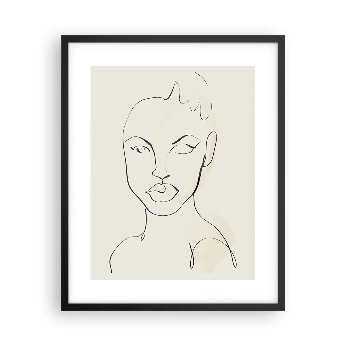 Poster in een zwarte lijst - Een overzicht van sensualiteit - 40x50 cm