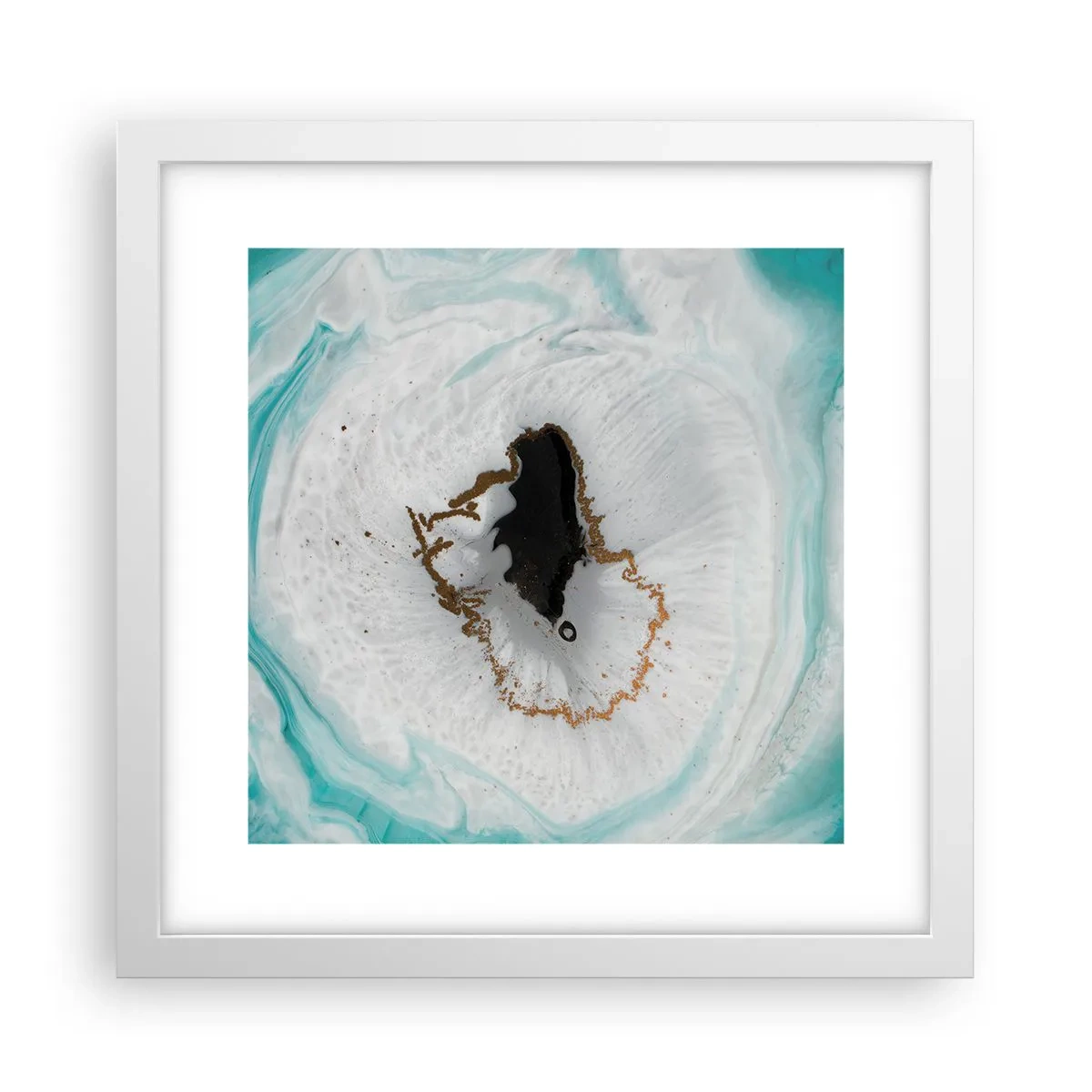 Poster in een witte lijst - Binnendringen - 30x30 cm