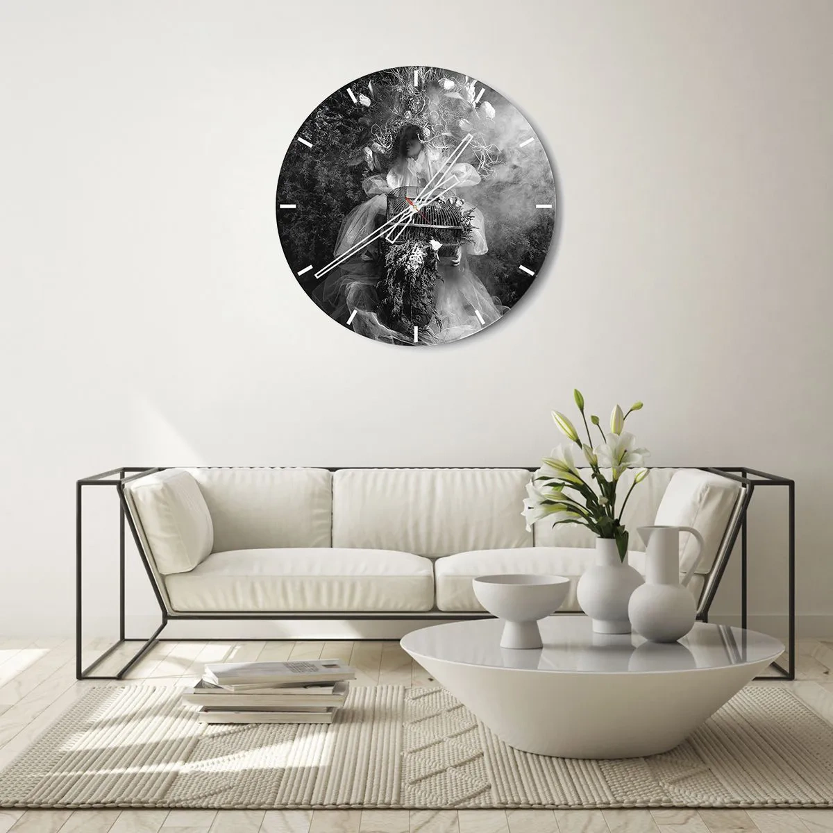Wandklok - Klok - Moeder zelf - Natuur - 40x40 cm