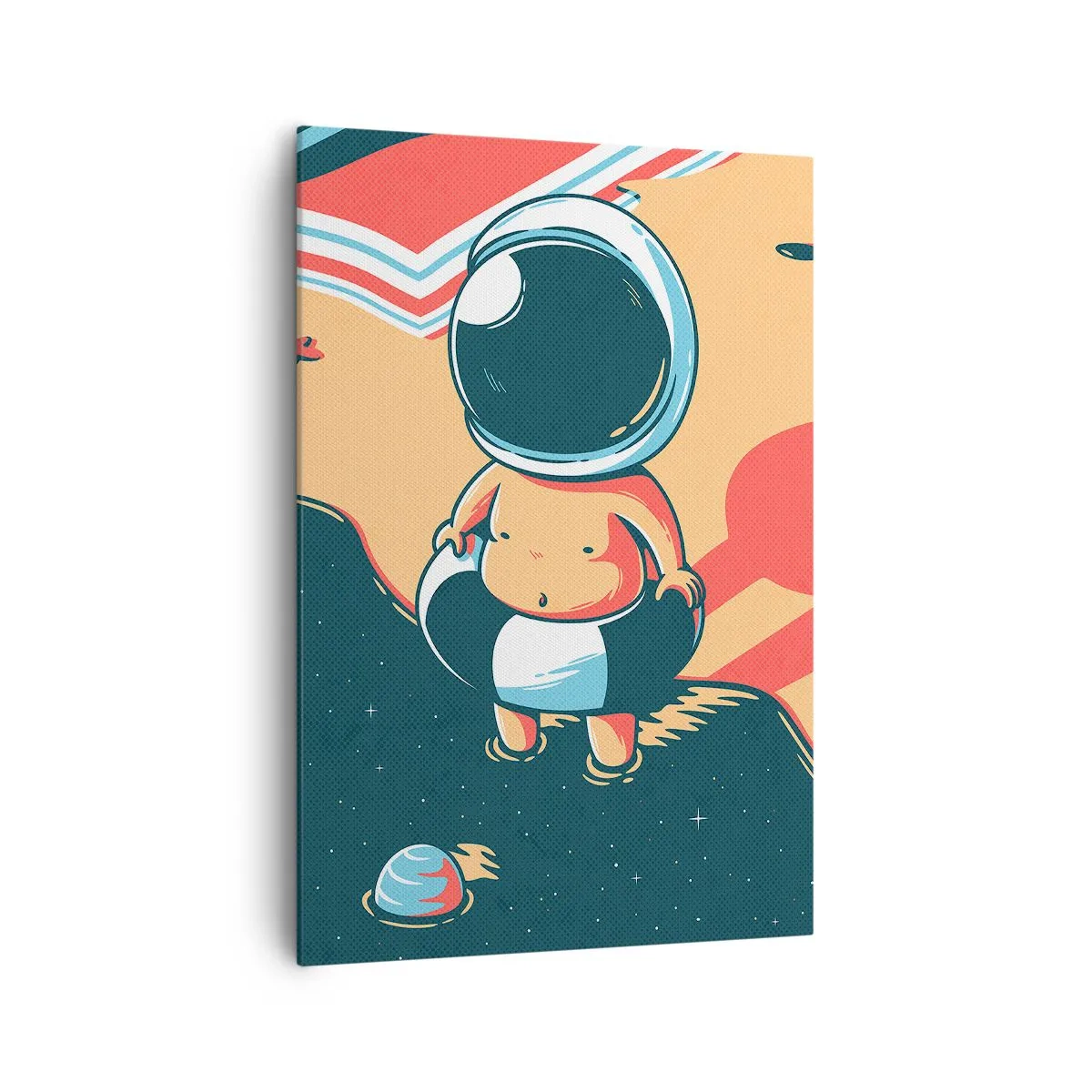 Schilderen op canvas - Vanuit een ander perspectief - 70x100 cm