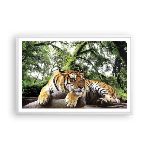 Poster in een witte lijst - Met vriendelijke groet - 91x61 cm