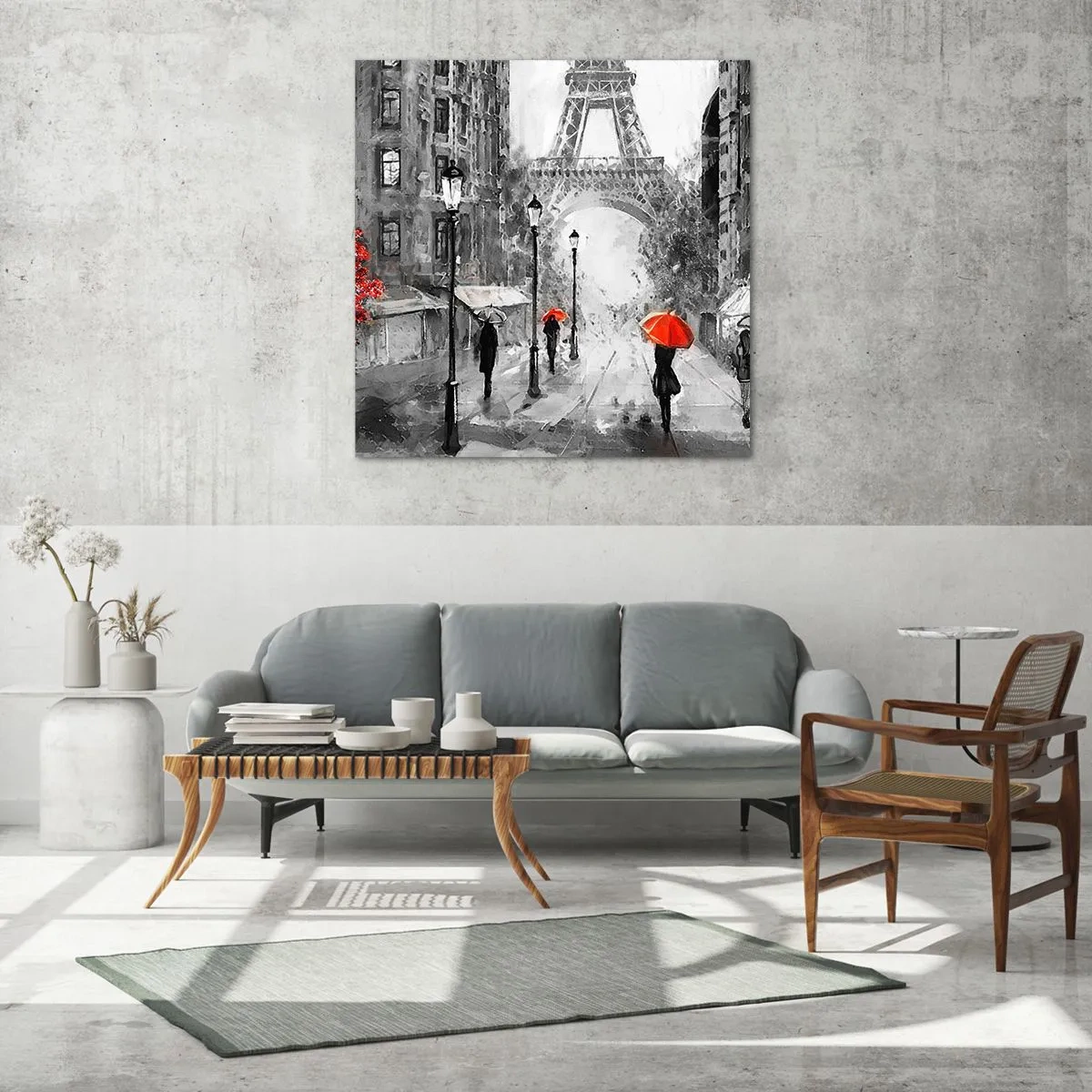 Schilderen op glas - Alle wegen leiden naar haar - 60x60 cm