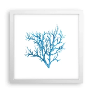 Poster in een witte lijst - Nautische filigraan - 30x30 cm