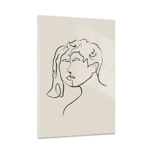 Schilderen op glas - En er ontstond eenheid - 50x70 cm