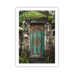 Poster - Een deur naar een exotische wereld - 50x70 cm