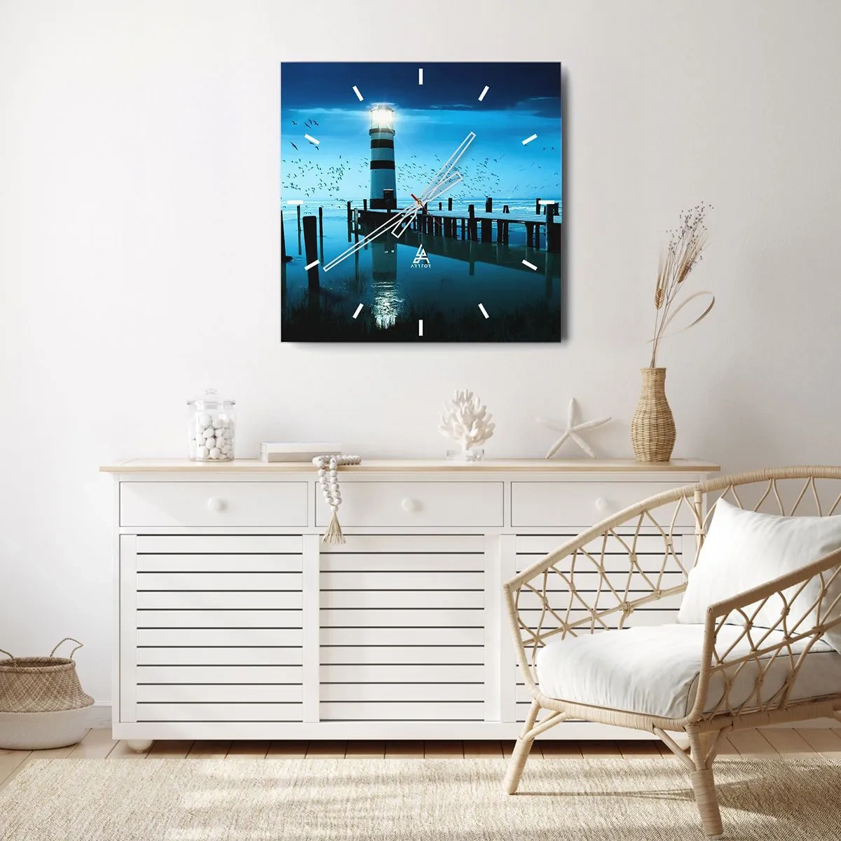Wandklok - Klok - En je bent niet bang in het donker - 40x40 cm