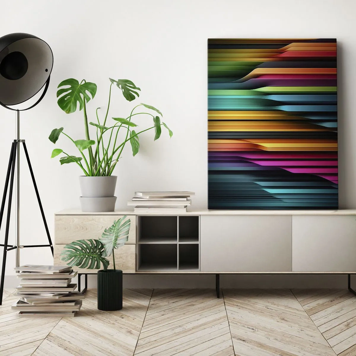 Schilderen op canvas - Lichtorgel - 50x70 cm