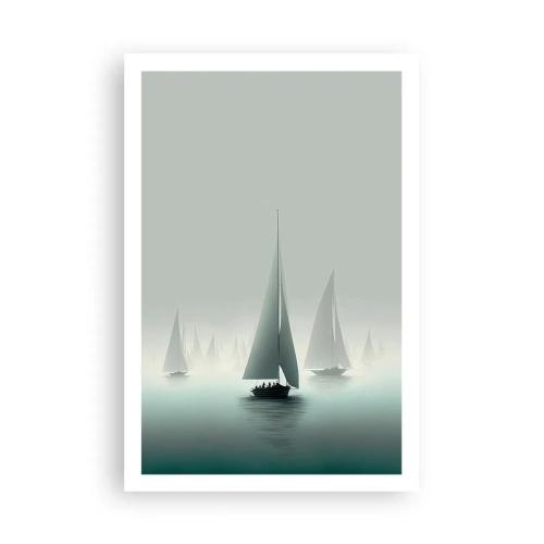Poster - Van mist gebouwd - 61x91 cm