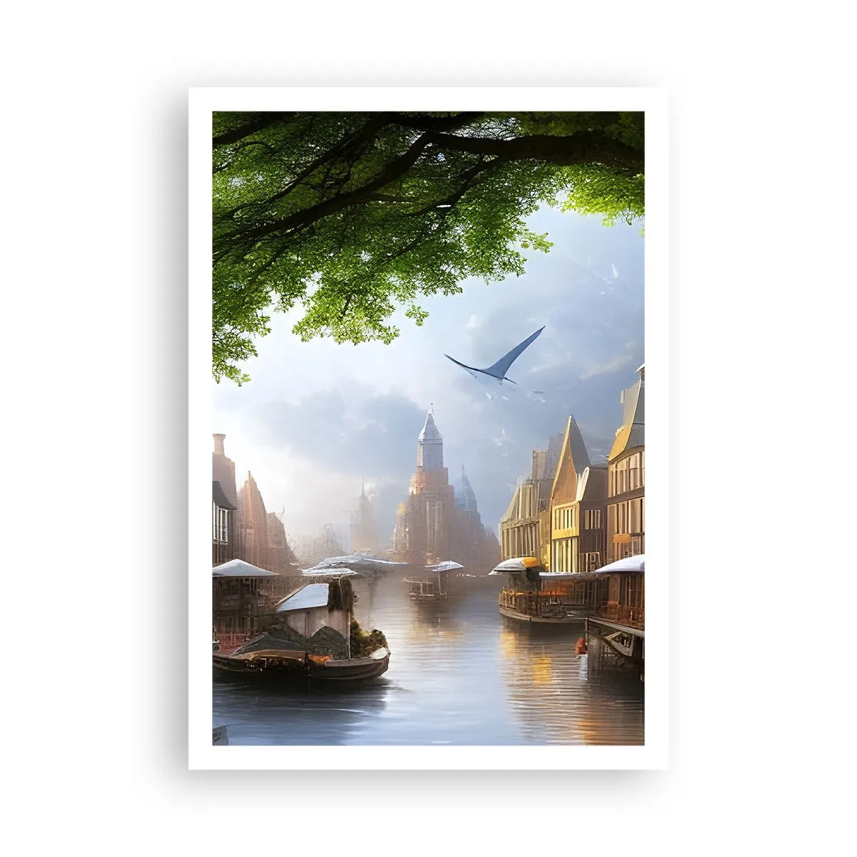 Poster - Hollands stadsbeeld - 70x100 cm