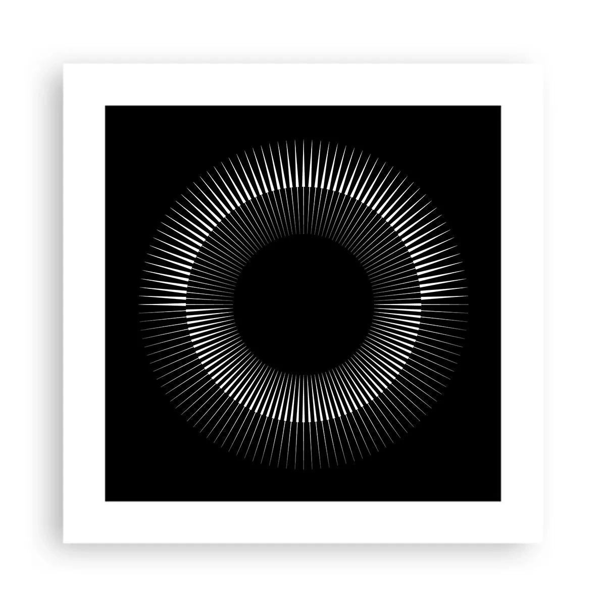 Poster - Zwarte zon - 40x40 cm