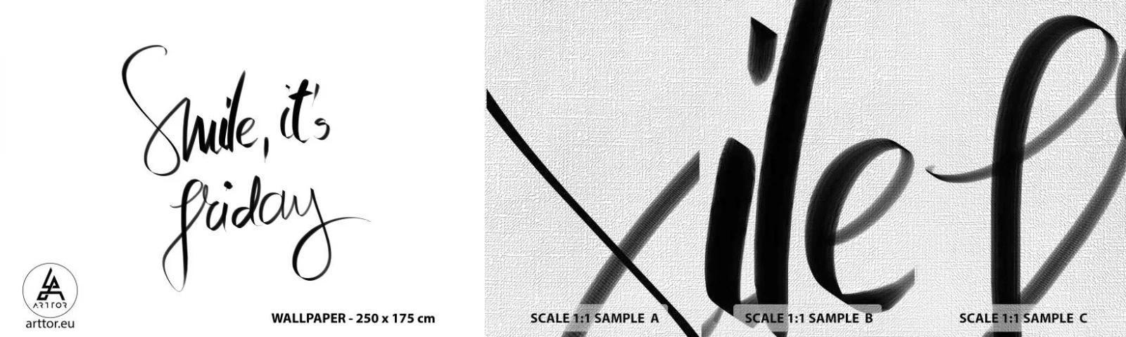 Fotobehang Monster Premium Canvas - Echte vreugde - Typografie, Bevestiging, Maxim - 100x30 cm