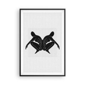 Poster in een zwarte lijst - Een gemeenschappelijke ziel - 61x91 cm