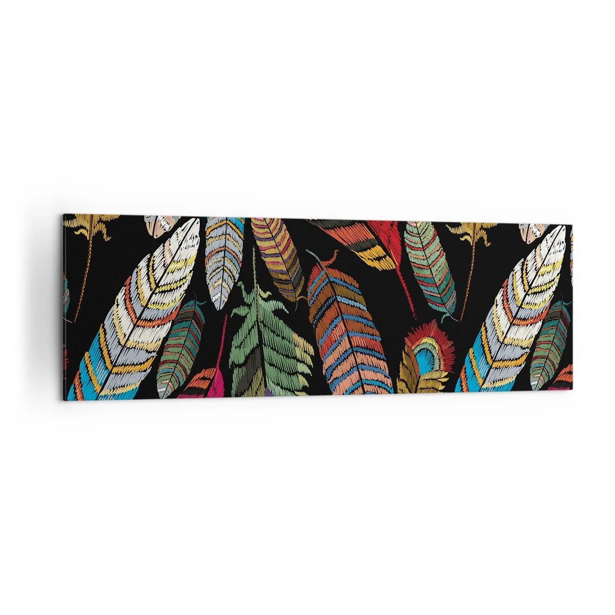 Schilderen op canvas - Het vogelcarnaval - 160x50 cm