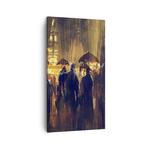 Schilderen op canvas - Volgelingen van de regen - 45x80 cm