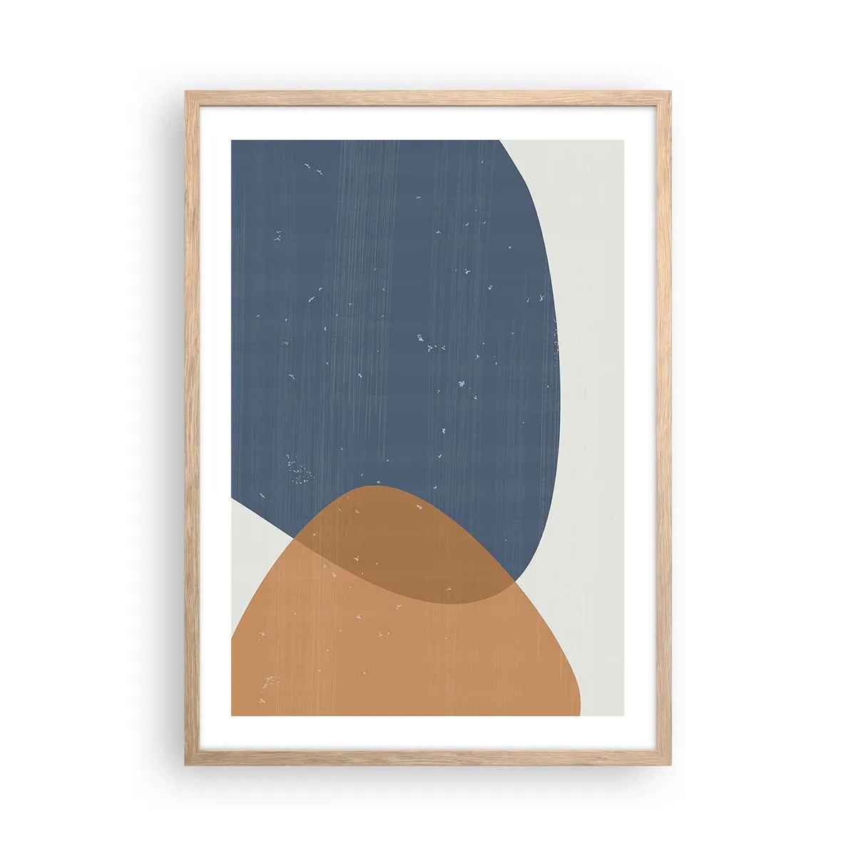 Een poster in een licht eiken lijst - Ovalen en invloeden - 50x70 cm