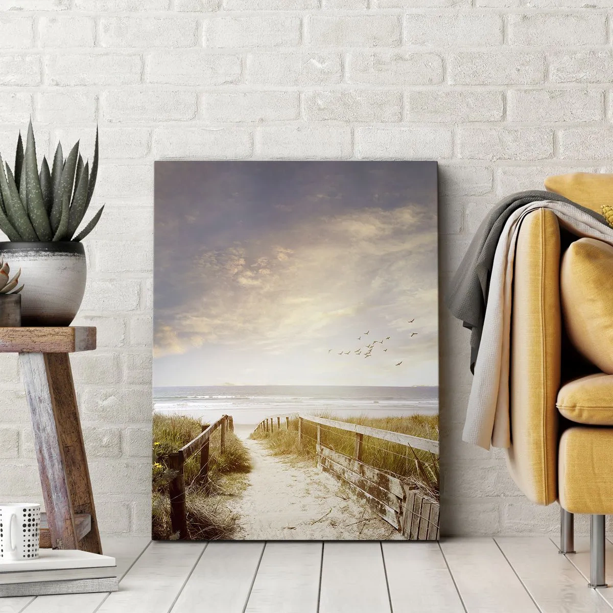 Schilderen op canvas - Een ruimte van rust - 50x70 cm
