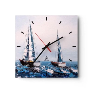 Wandklok - Klok - Broederschap van de wind - 30x30 cm