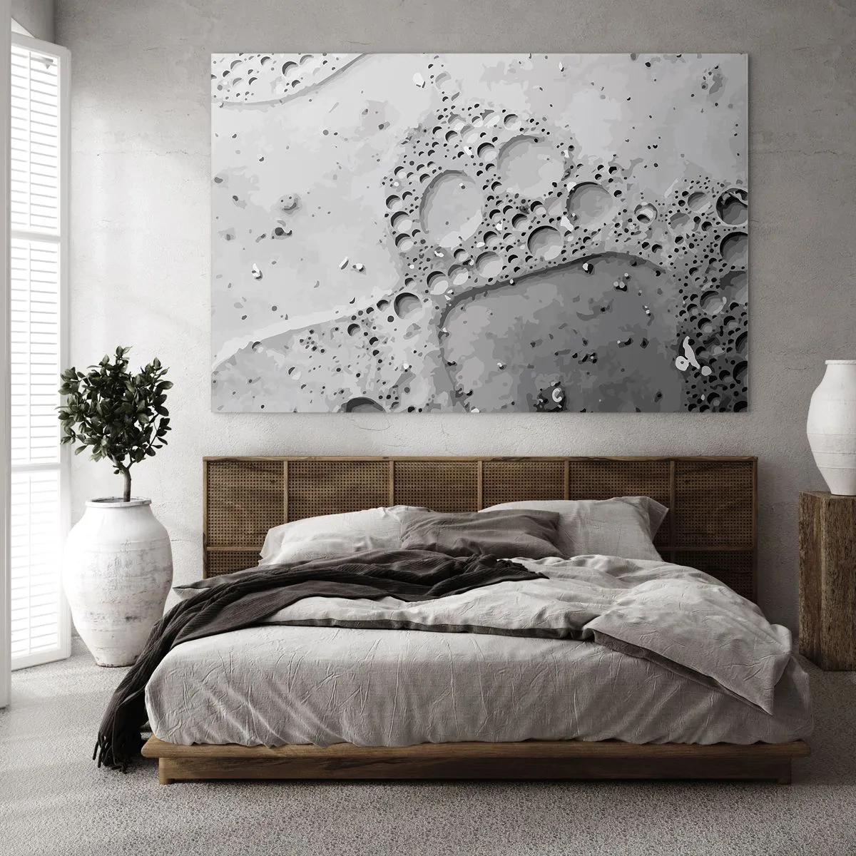 Schilderen op glas - Schuimspoor - 120x80 cm