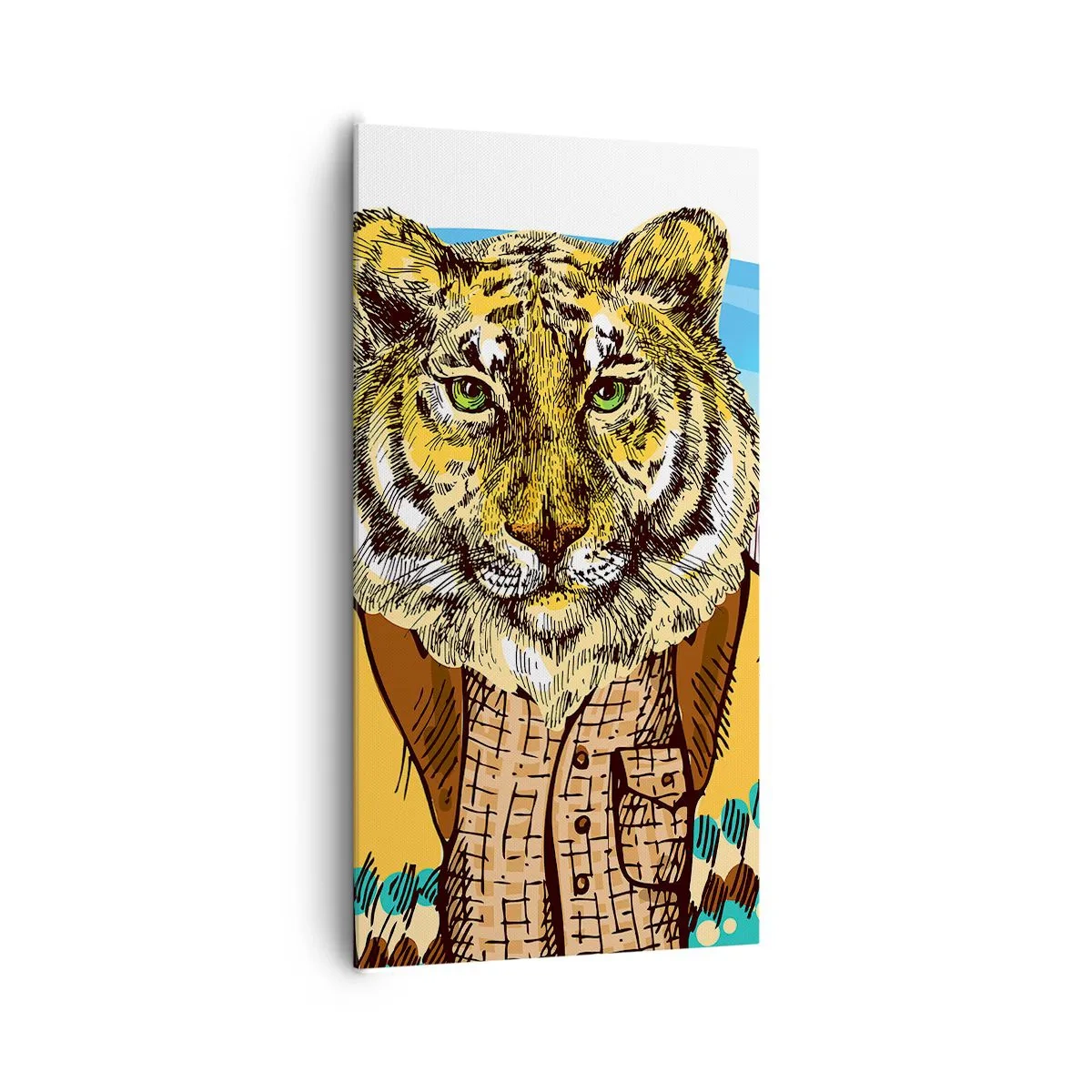 Schilderen op canvas - Niet zo wild als ze hem tekenen - 65x120 cm